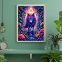 Spirit of the Wild – Psychedelic 'Wolf' Art Print
