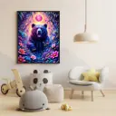 Spirit of the Wild – Psychedelic 'Grizzly Bear' Art Print