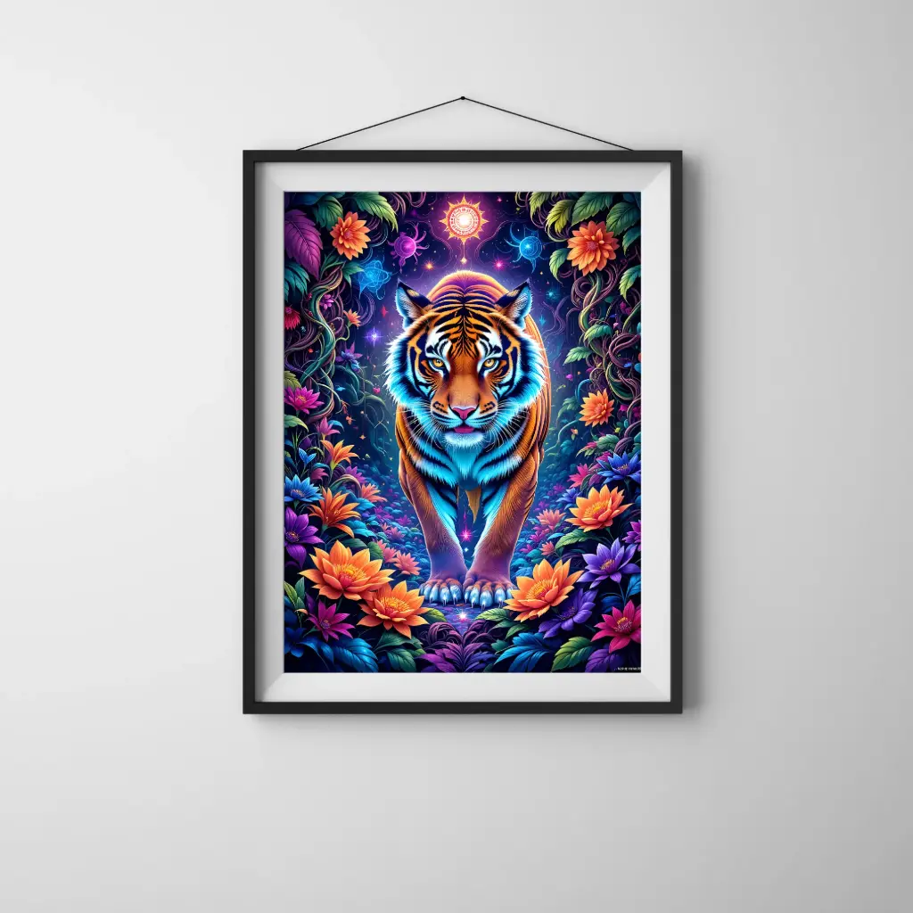 Spirit of the Wild – Psychedelic 'Tiger' Art Print