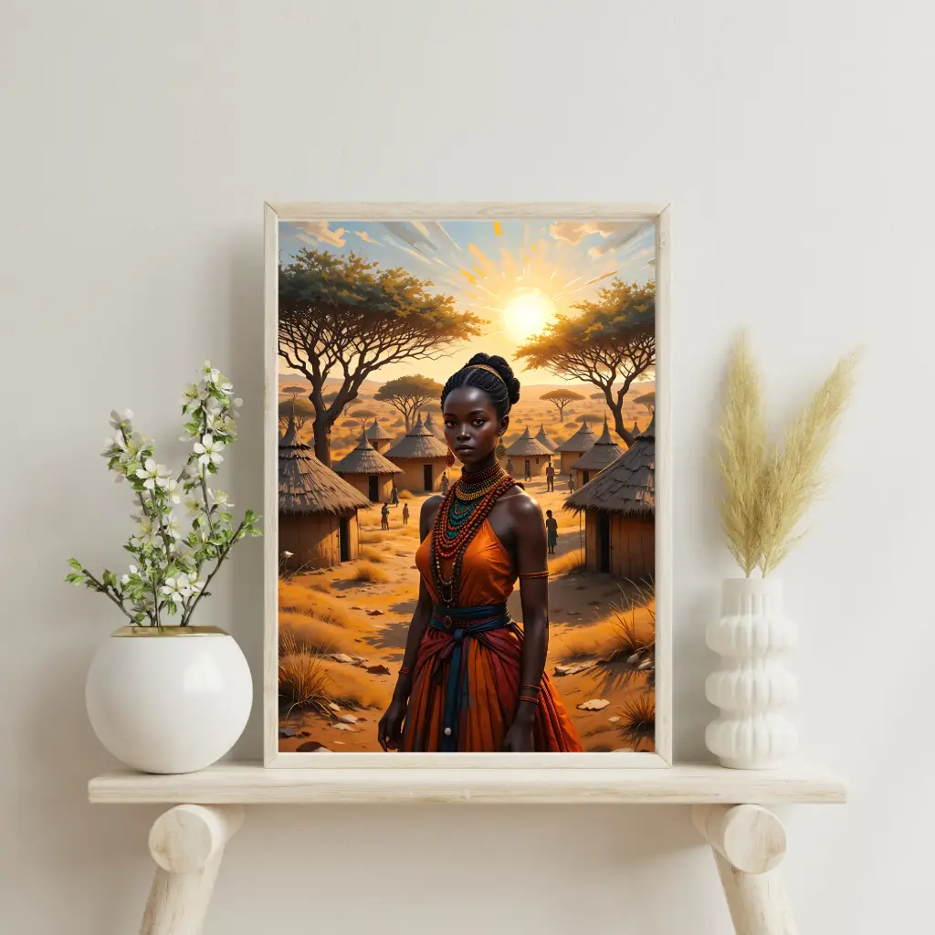 Sunlit Grace : 'Tribal Beauty in the Heart of Africa'