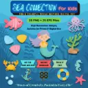 Sea Collection - Fun & Colorful Ocean Inspired Digital Art