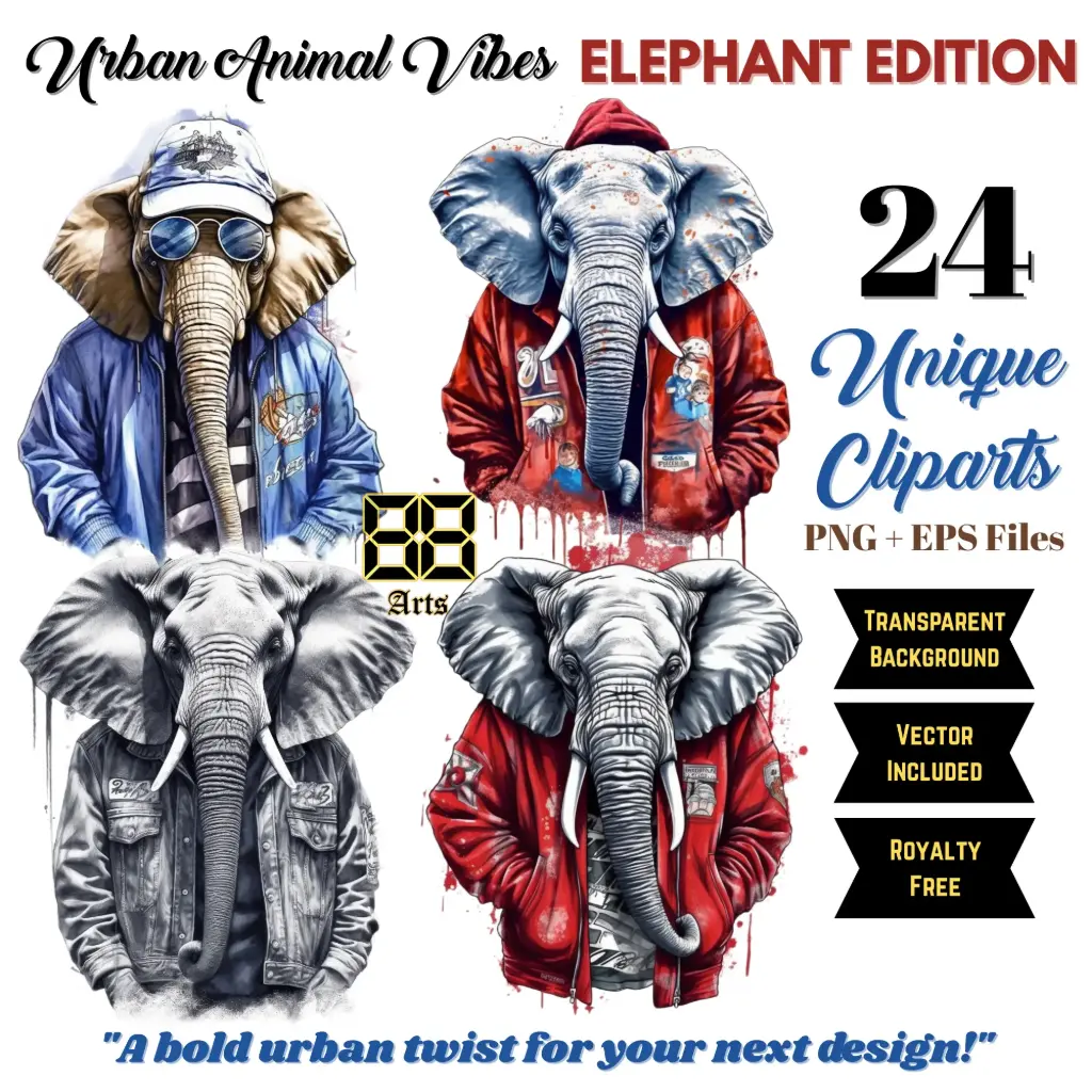Urban Animal Vibes - ELEPHANT EDITION