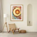 Celestial Harmony – Sun & Moon Mandala Wall Art