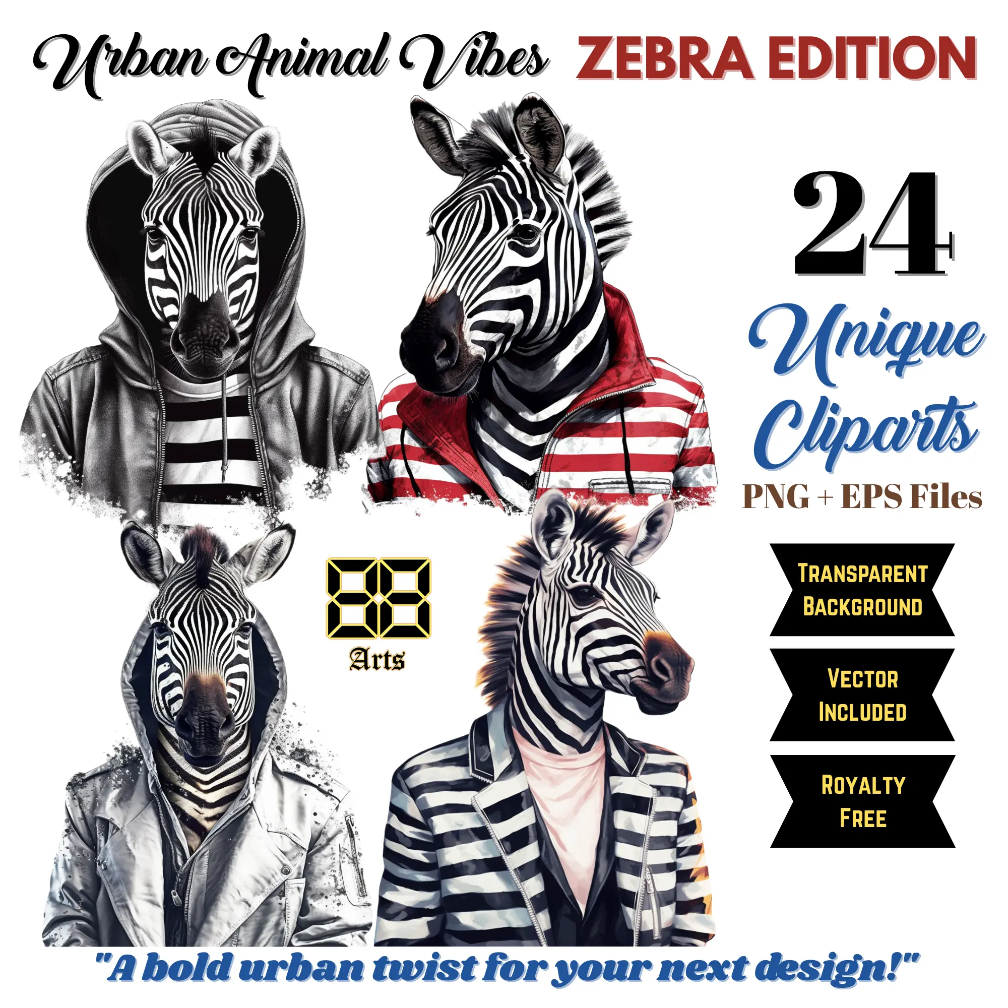 Urban Animal Vibes - ZEBRA EDITION