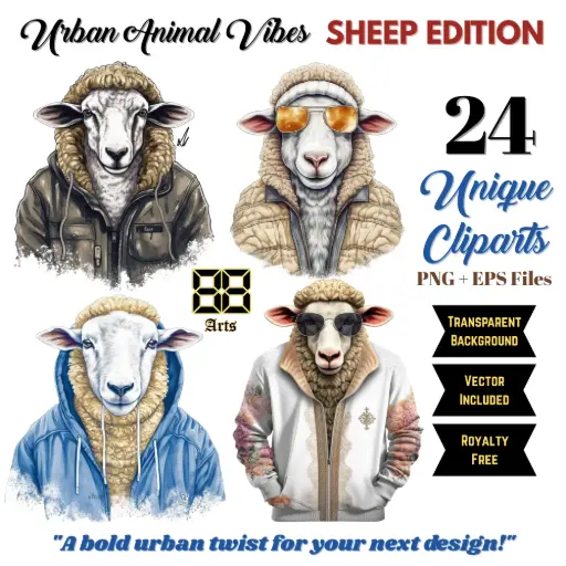 Urban Animal Vibes - SHEEP EDITION