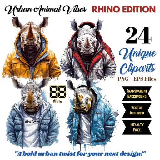 Urban Animal Vibes - RHINO EDITION