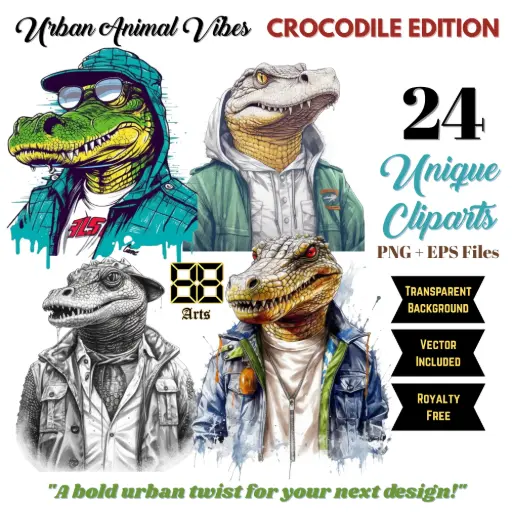 Urban Animal Vibes - CROCODILE EDITION